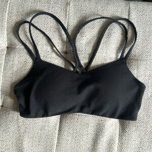 Black strappy bra
